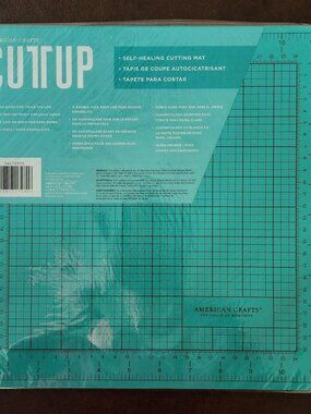 12x12 Teal Double-Sided Self-Healing Cutting Mat - American Crafts